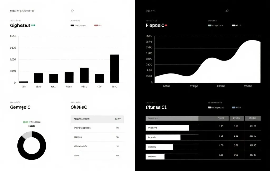 数据可视化展示示意图